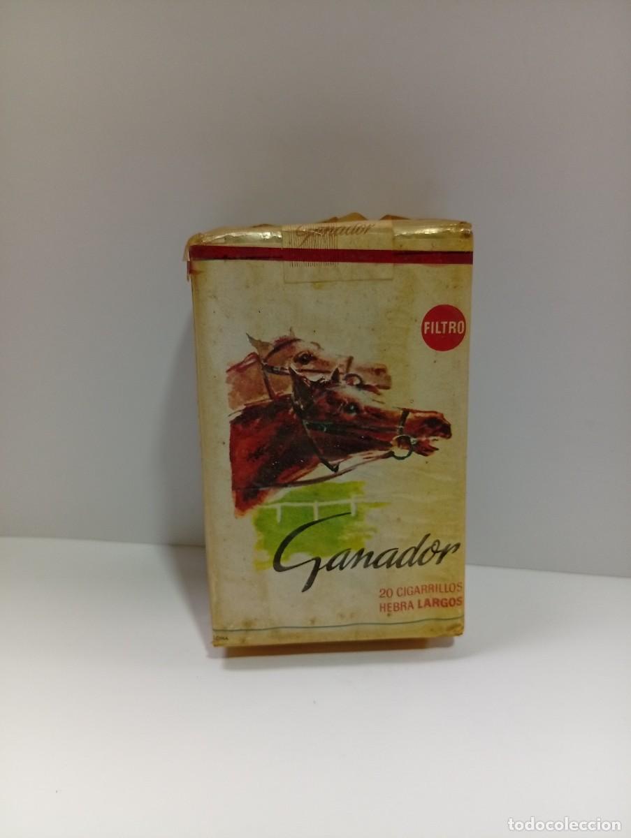 Paquetes de tabaco: PAQUETE DE TABACO. GANADOR. CERRADO. 20 CIGARRILLOS HEBRA LARGOS. FILTRO. TABACALERA, S.A.