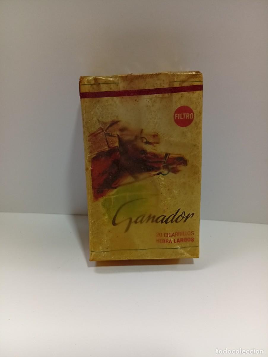 Paquetes de tabaco: PAQUETE DE TABACO. GANADOR. CERRADO. 20 CIGARRILLOS HEBRA LARGOS. FILTRO. TABACALERA, S.A.