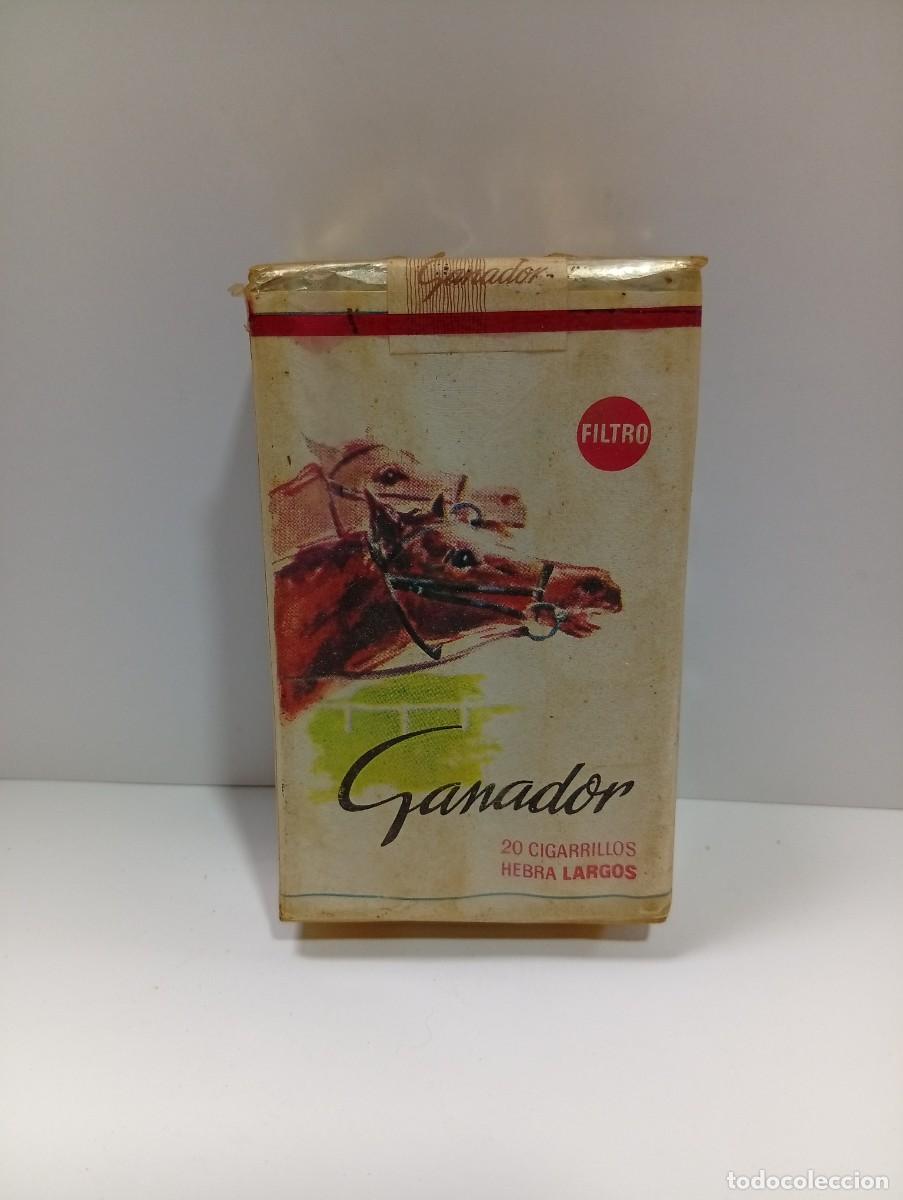 Paquetes de tabaco: PAQUETE DE TABACO. GANADOR. CERRADO. 20 CIGARRILLOS HEBRA LARGOS. FILTRO. TABACALERA, S.A.