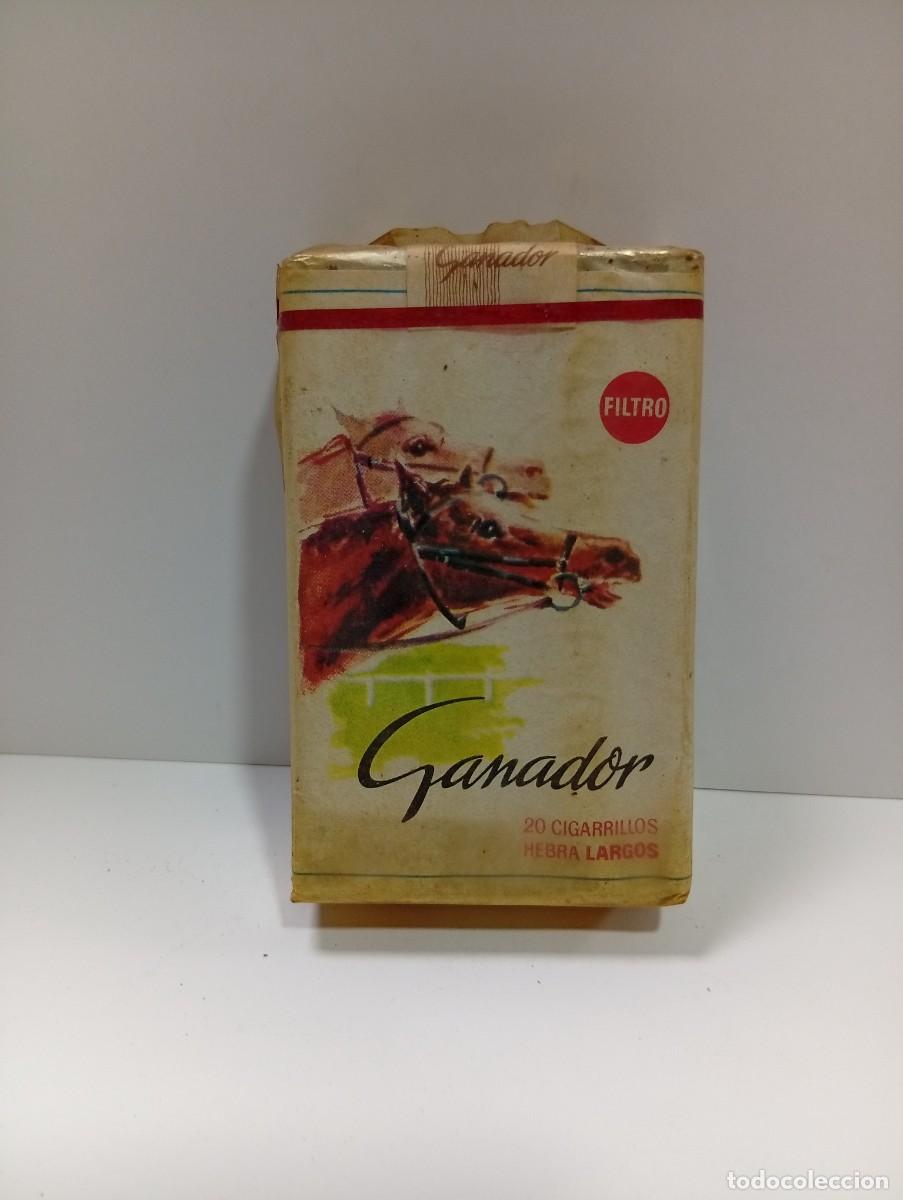 Paquetes de tabaco: PAQUETE DE TABACO. GANADOR. CERRADO. 20 CIGARRILLOS HEBRA LARGOS. FILTRO. TABACALERA, S.A.