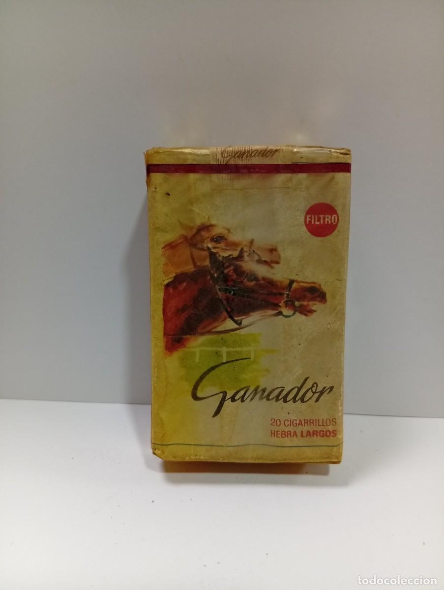 Paquetes de tabaco: PAQUETE DE TABACO. GANADOR. CERRADO. 20 CIGARRILLOS HEBRA LARGOS. FILTRO. TABACALERA, S.A.