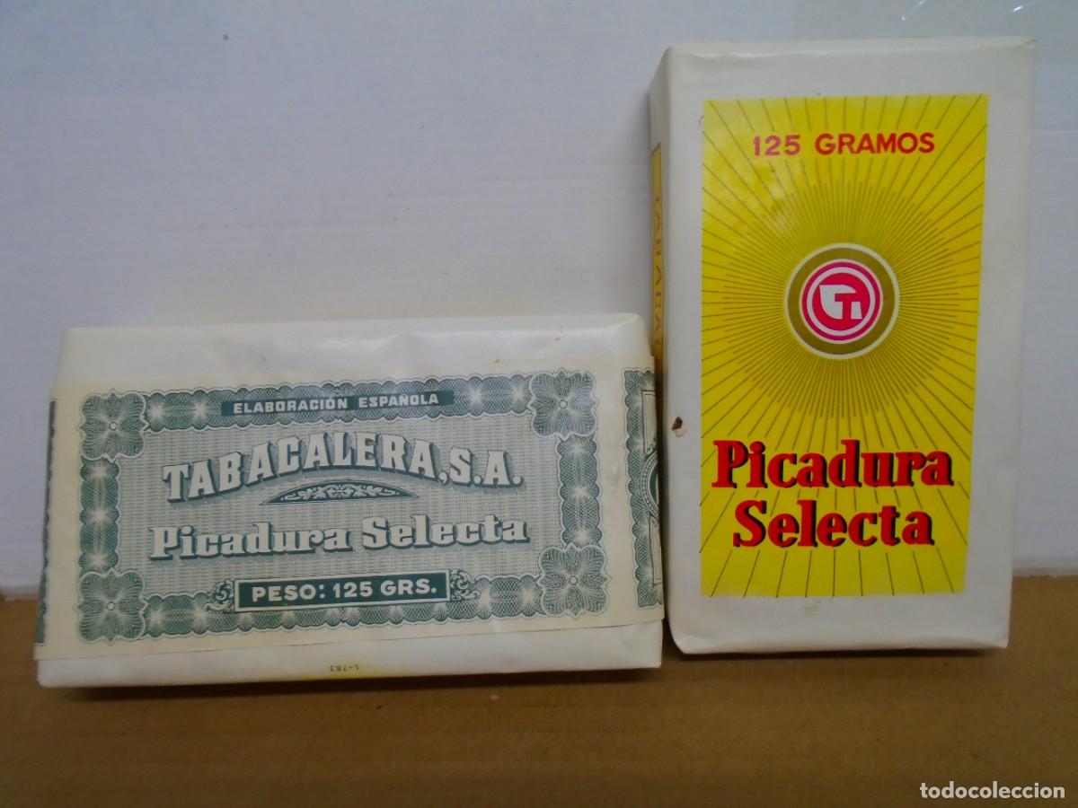 Paquetes de tabaco: ANTIGUOS PAQUETES DE TABACO (PICADURA SELECTA) 125 GR. SIN ABRIR.