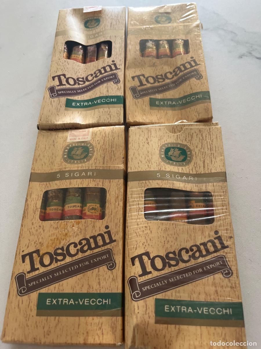 Paquetes de tabaco: Antiguo lote de 4 paquetes Toscani Made in Italy