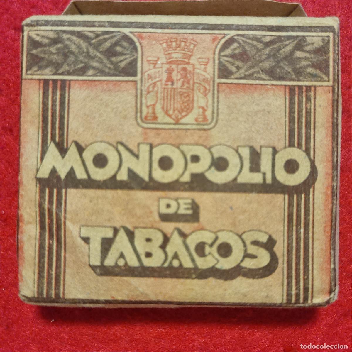 Paquetes de tabaco: PAQUETE TABACO GUERRA CIVIL MONOPOLIO DE TABACOS 20 CIGARRILLOS FINOS REPUBLICA ORIGINAL KV1