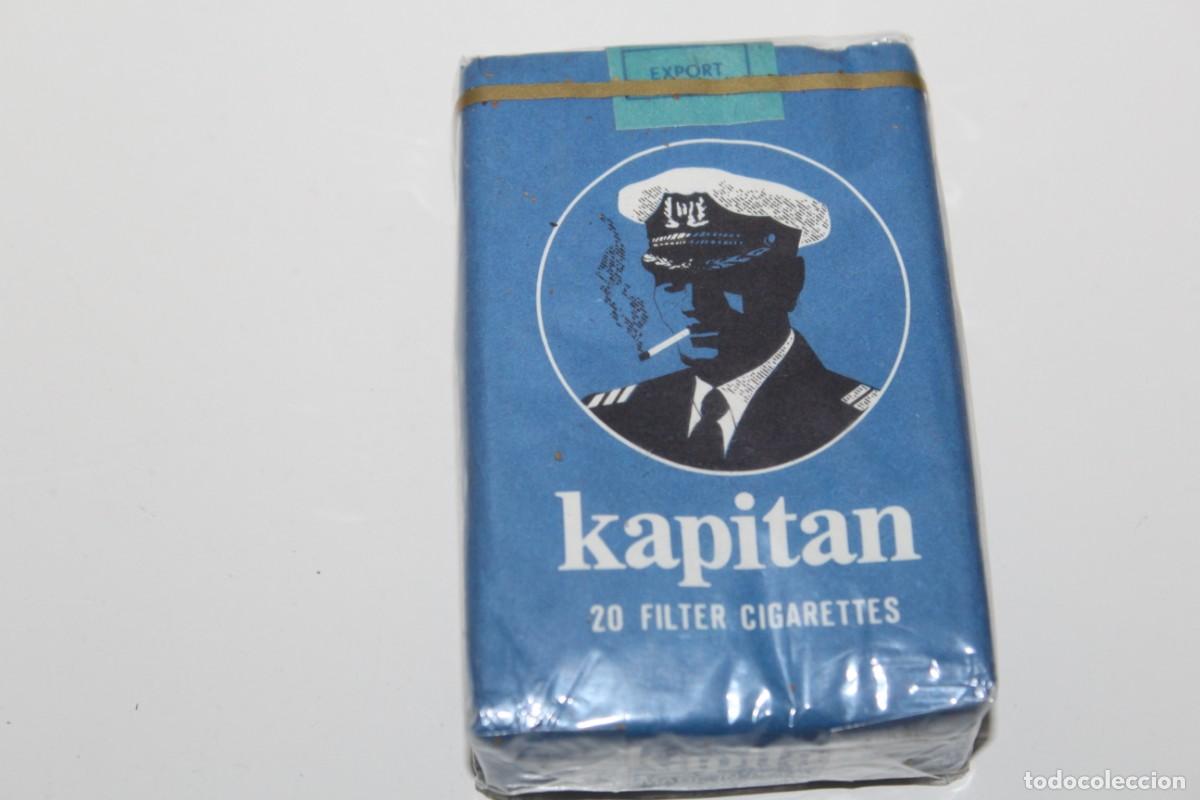 Paquetes de tabaco: ANTIGUO PAQUETE DE TABACO KAPITAN MADE IN POLAND