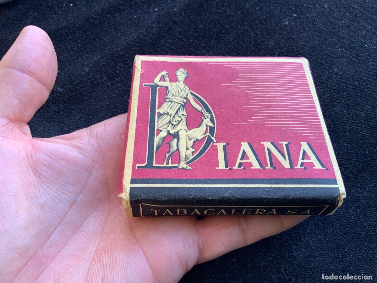 Paquetes de tabaco: Antiguo paquete de tabaco diana, 1,75 pesetas, graficas riusset barcelona. Sin abrir.