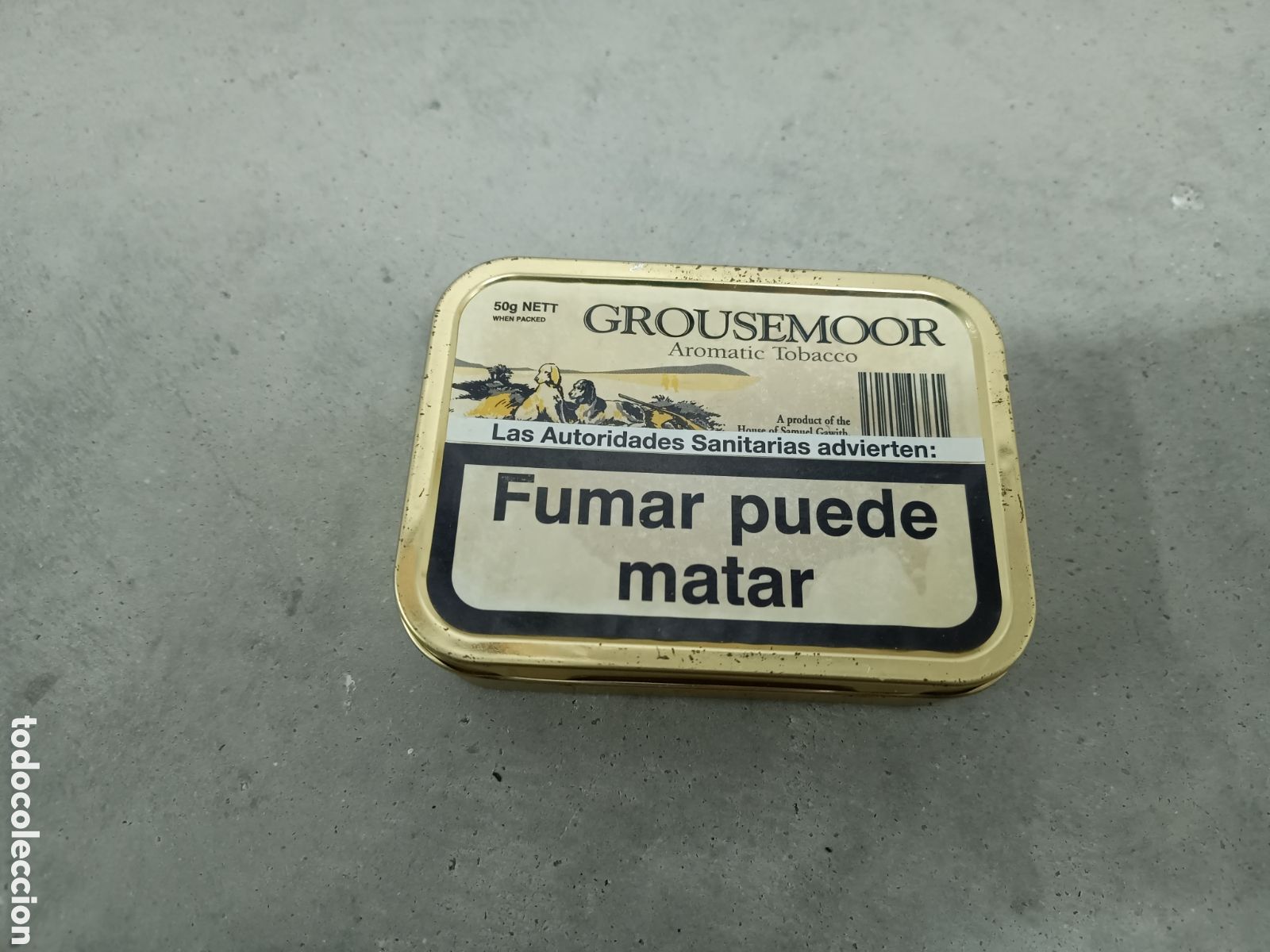 Paquetes de tabaco: GROUSEMOOR - CAJA DE TABACO DE PIPA - VAC&Iacute;A