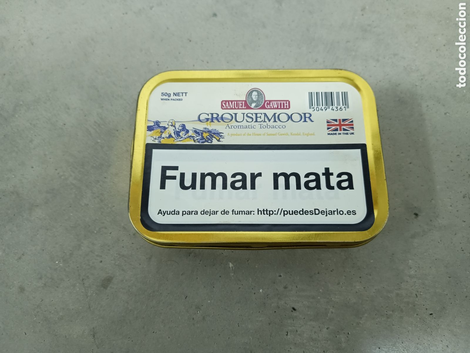 Paquetes de tabaco: SAMUEL GAWITH - GROUSEMOOR - CAJA DE TABACO DE PIPA - VAC&Iacute;A
