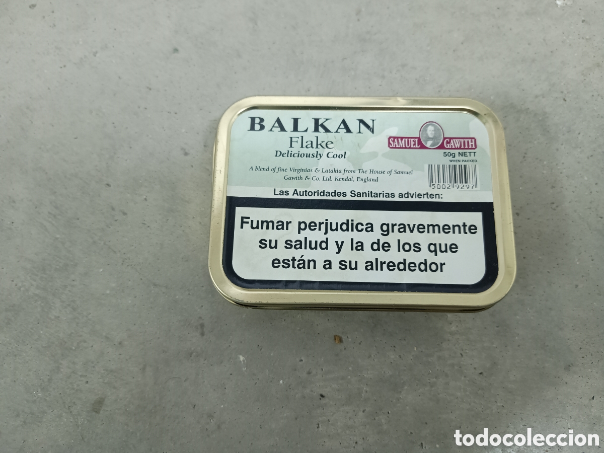 Paquetes de tabaco: SAMUEL GAWITH - BALKAN FLAKEE - CAJA DE TABACO DE PIPA - VAC&Iacute;A