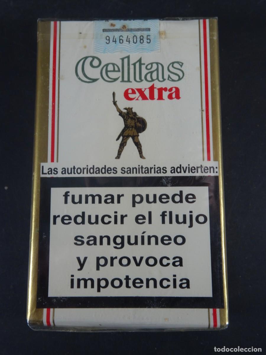 Paquetes de tabaco: ANTIGUO PAQUETE DE TABACO , CELTAS EXTRA, SIN ABRIR, VER FOTOS