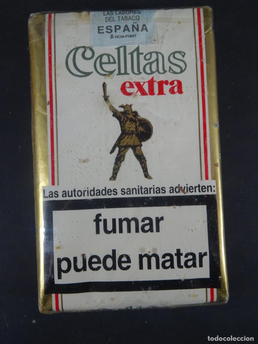 Paquetes de tabaco: ANTIGUO PAQUETE DE TABACO , CELTAS EXTRA, SIN ABRIR, VER FOTOS
