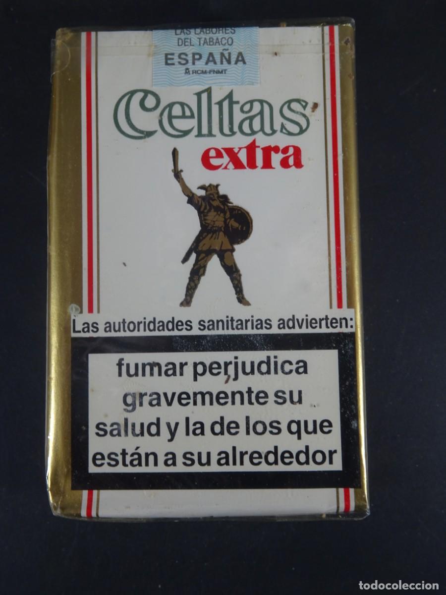 Paquetes de tabaco: ANTIGUO PAQUETE DE TABACO , CELTAS EXTRA, SIN ABRIR, VER FOTOS