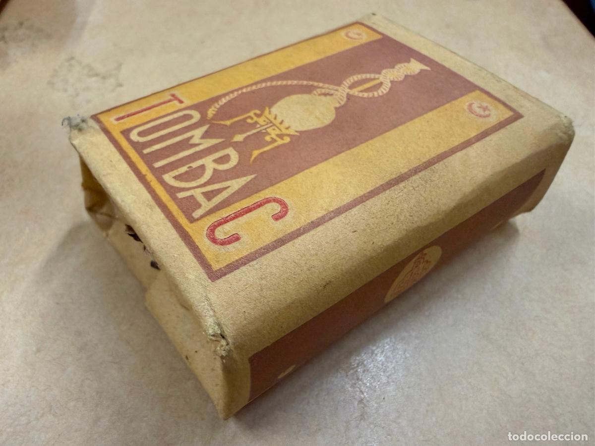 Paquetes de tabaco: Antiguo paquete de tabaco TOMBAC Picadura. Muy curioso. Mide unos 8x5x2,5cms