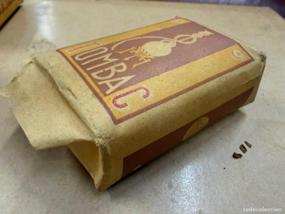Paquetes de tabaco: Antiguo paquete de tabaco TOMBAC Picadura. Muy curioso. Mide unos 8x5x2,5cms