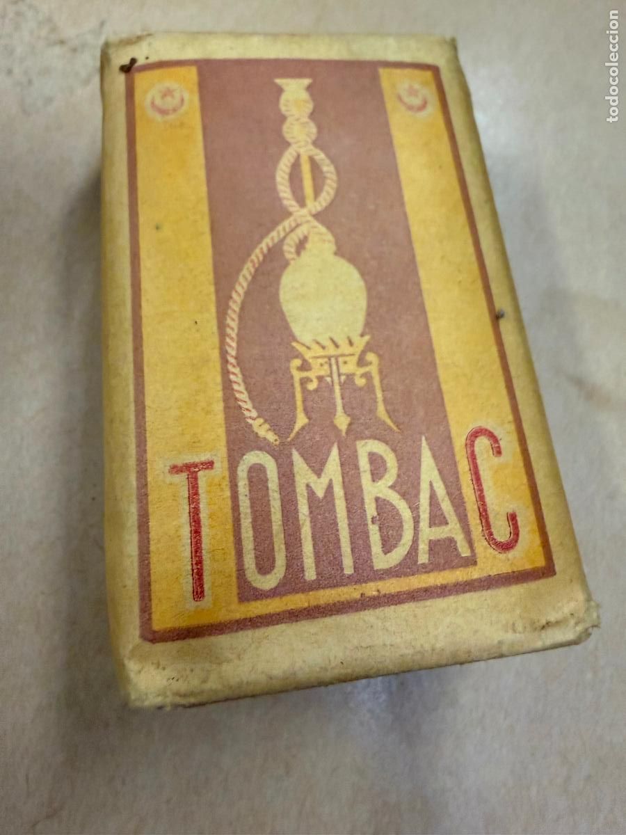Paquetes de tabaco: Antiguo paquete de tabaco TOMBAC Picadura. Muy curioso. Mide unos 8x5x2,5cms