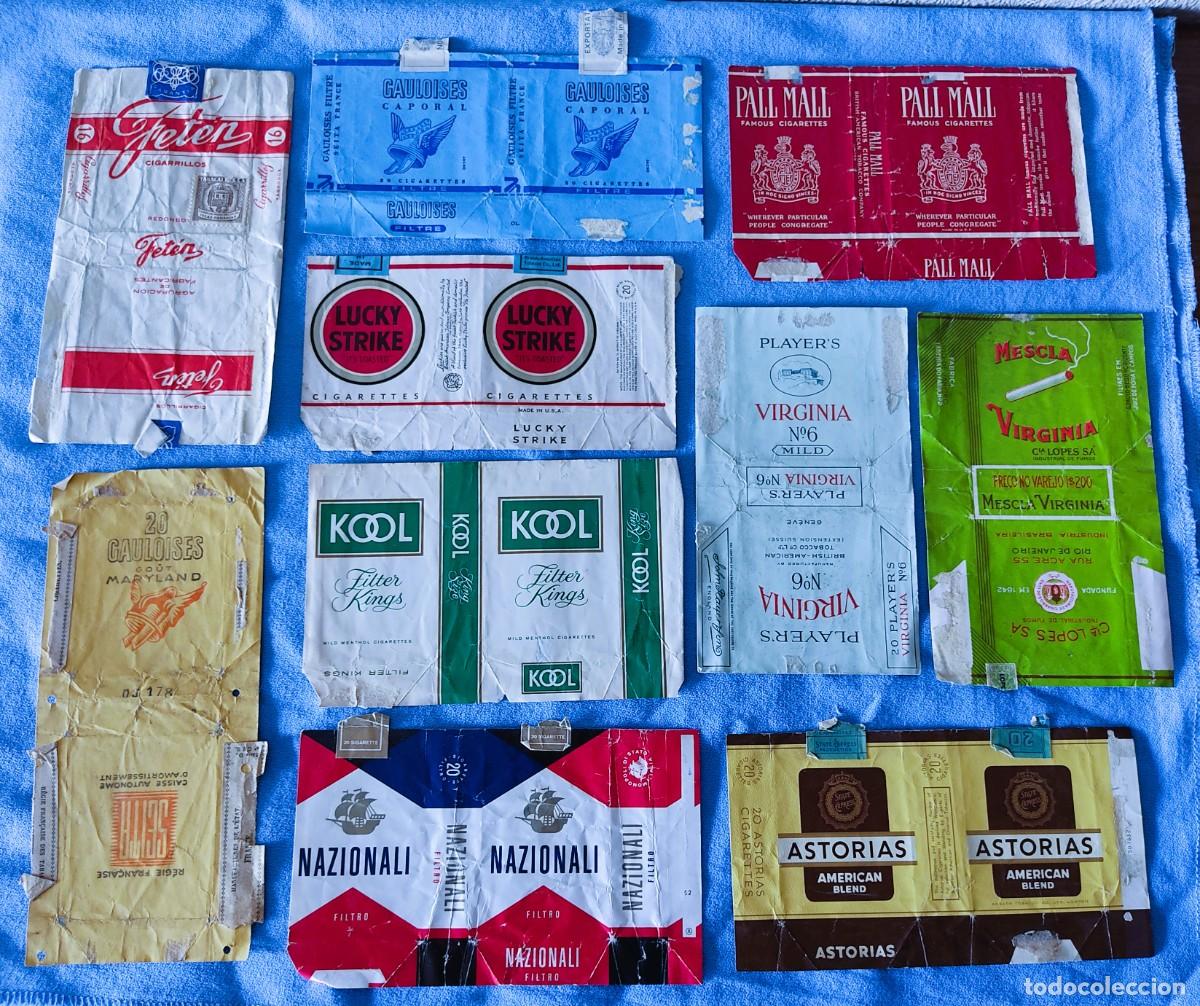 Paquetes de tabaco: GRAN LOTE DE PAQUETES DE TABACO ANTIGUOS DIFERENTES MARCAS VER TODAS LAS FOTOS