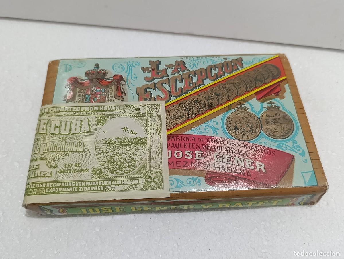 Paquetes de tabaco: PAQUETE TABACO PICADURA - LA ESCEPCION -JOSE GENER LA HABANA SIN ABRIR - MEDIA LIBRA