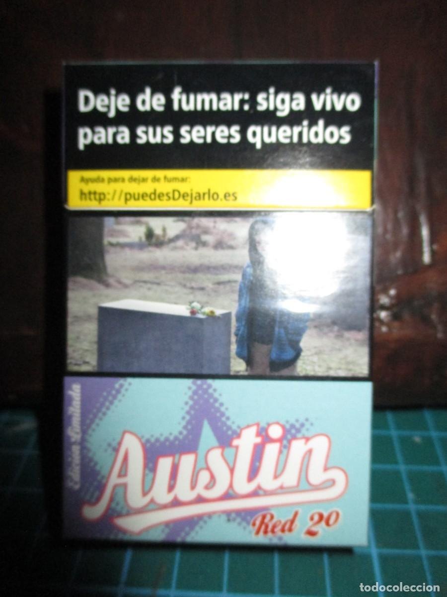 Paquetes de tabaco: 814- Cajetilla Vac&iacute;a Austin Red - Edici&oacute;n Limitada Especial Colecci&oacute;n (Verde/Morado)