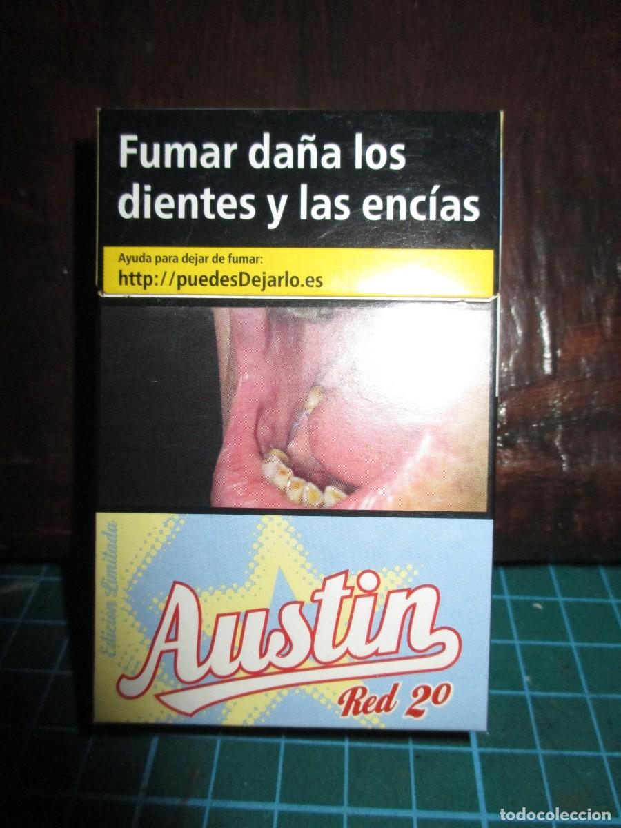 Paquetes de tabaco: 815- Cajetilla Vac&iacute;a Austin Red - Edici&oacute;n Limitada Especial Colecci&oacute;n (Azul/Amarillo)