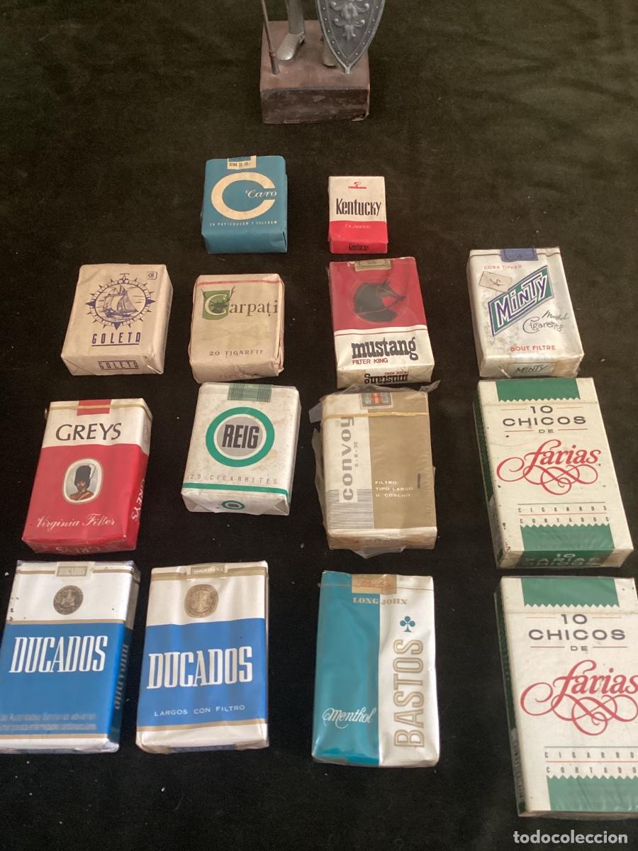 Packages of cigarettes: LOTE 14 PAQUETES DE TABACO Y FARIAS. DUCADOS, REIG, CONVOY&hellip;