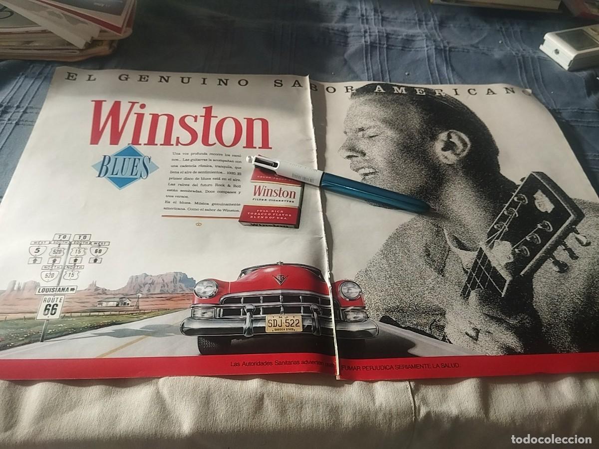 Paquetes de tabaco: TABACO WINSTON GRAN ANUNCIO PUBLICADO REVISTA 1991