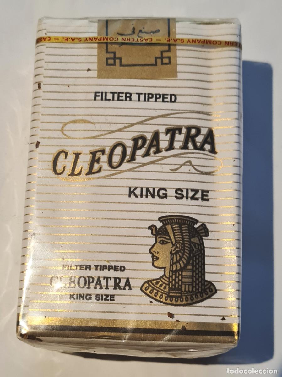 Paquetes de tabaco: Antiguo paquete tabaco Cleopatra, Egipcio.