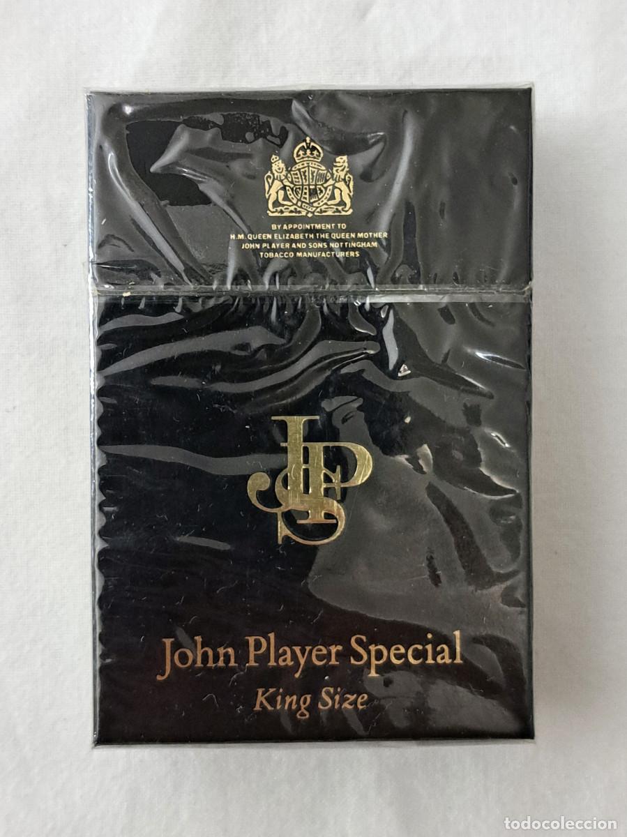 Paquetes de tabaco: Cajetilla JPS (John Player Special) King Size - Llena y Precintada - A&ntilde;os 80 (F&oacute;rmula 1 / Lotus)