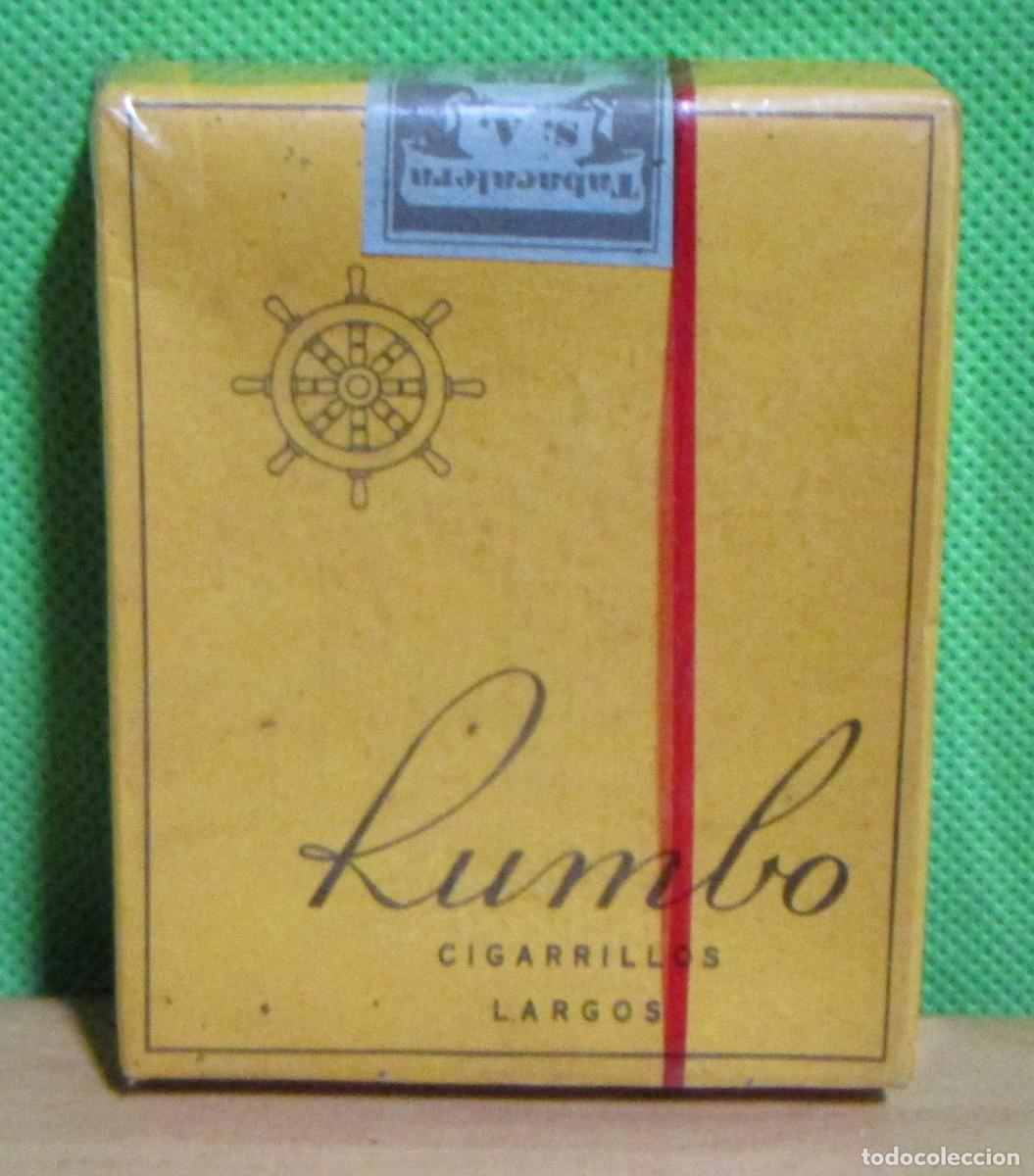 Paquetes de tabaco: RUMBO CIGARRILLOS LARGOS CIA EXPENEDORA S.A. LAS PALMAS Y TENERIFE PAQUETE SIN ABRIR