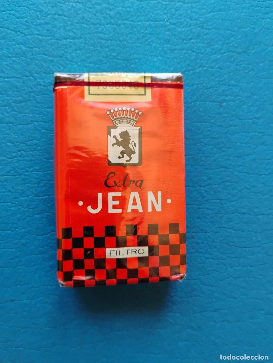 Paquetes de tabaco: ANTIGUO PAQUETE DE TABACO EXTRA JEAN CON FILTRO - PRECINTADO - (VER DESCRIPCION)