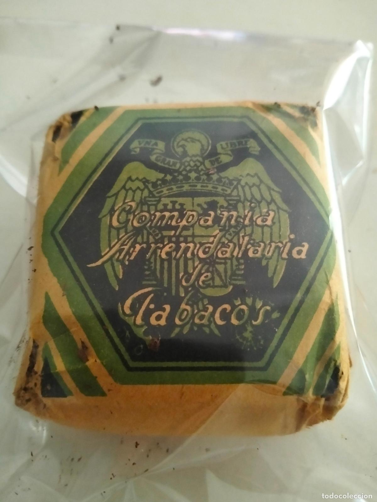 Paquetes de tabaco: PAQUETE DE TABACO, COMPA&Ntilde;IA ARRENDATARIA DE TABACOS, PICADO FINO SUPERIOR, 50 GRAMOS,