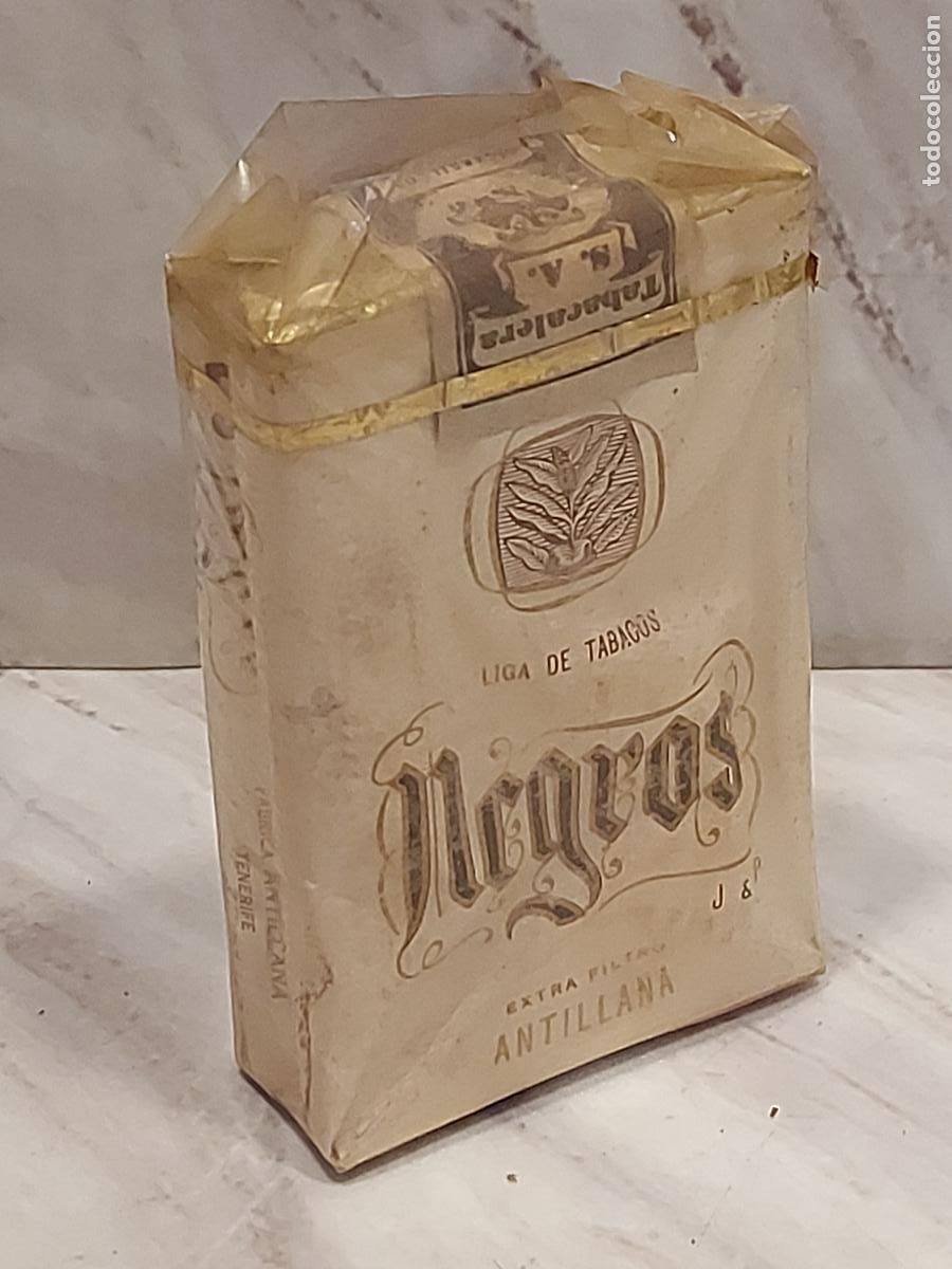 Paquetes de tabaco: CAJETILLA NEGROS J & P | ANTILLANA TENERIFE | PRECINTADA | ISLAS CANARIAS | TABACO ANTIGUO
