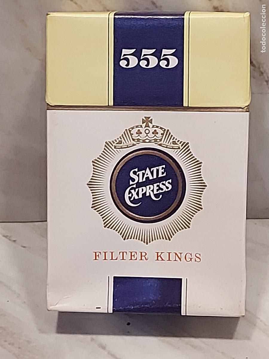 Paquetes de tabaco: STATE EXPRESS 555 | FILTER KINGS | 20 CIGARRILLOS | PAQUETE SIN ABRIR | PICCADILLY LONDON