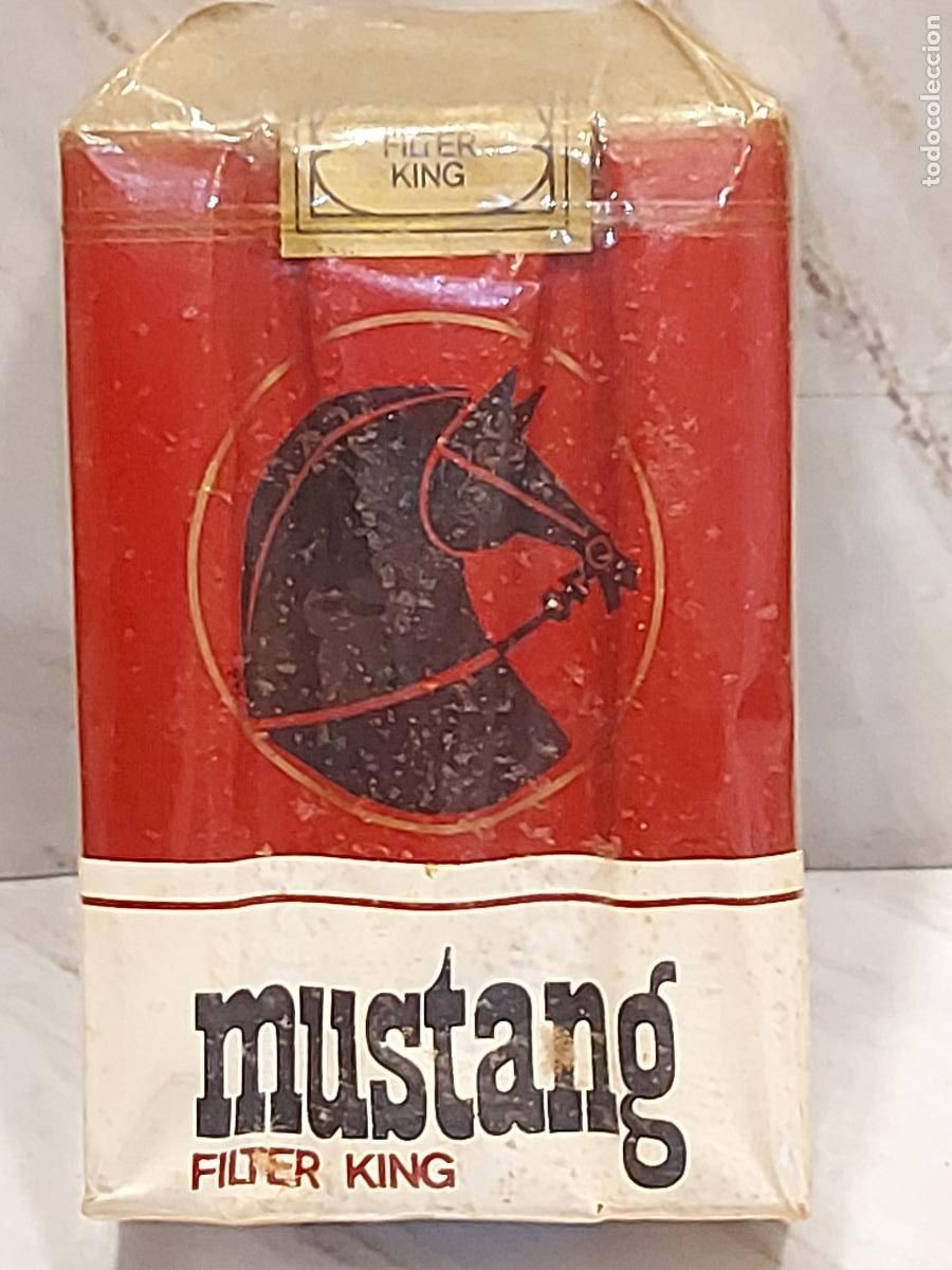 Paquetes de tabaco: MUSTANG | FILTER KING | 20 CIGARRILLOS | PAQUETE PRECINTADO | A&Ntilde;OS 70-80