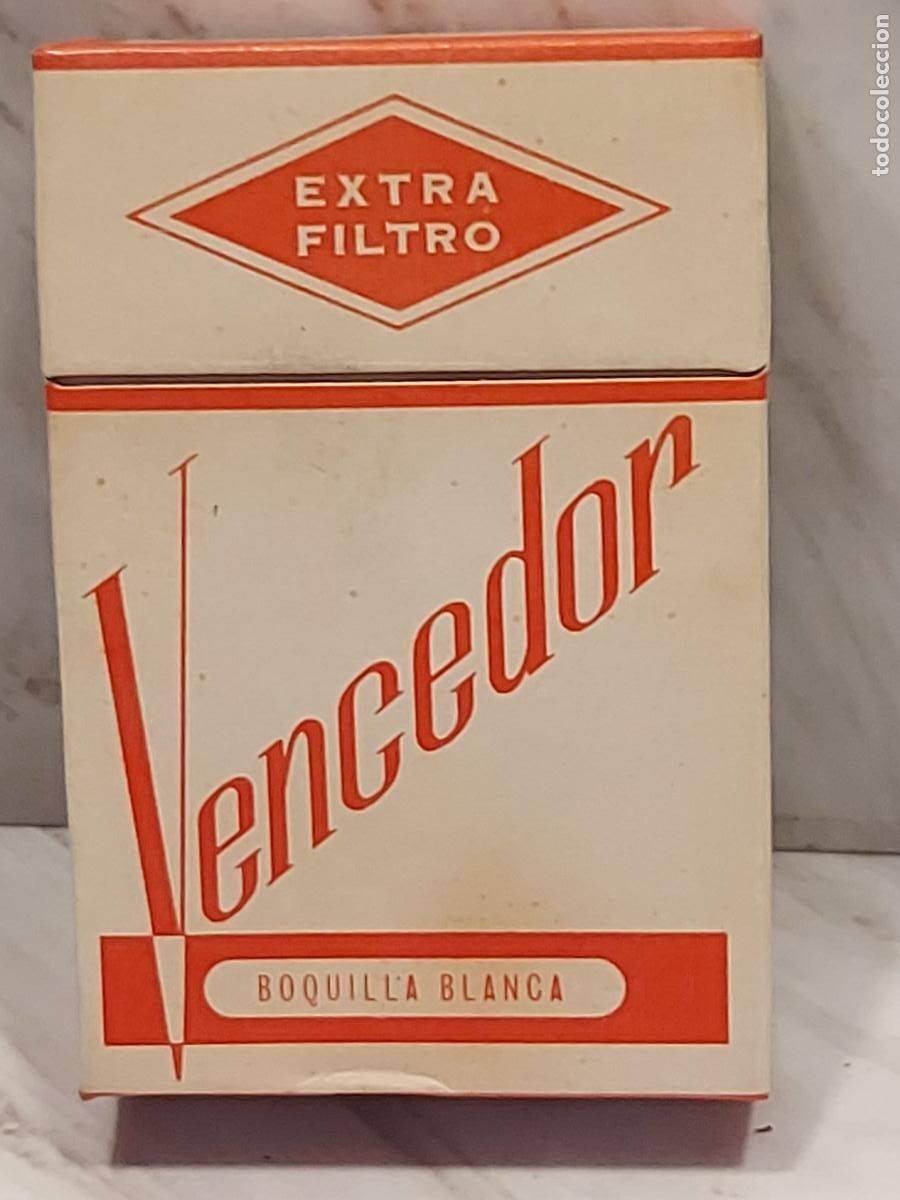Paquetes de tabaco: VENCEDOR | EXTRA FILTRO | BOQUILLA BLANCA | 20 CIGARRILLOS | TABACALERA | SIN CELOF&Aacute;N
