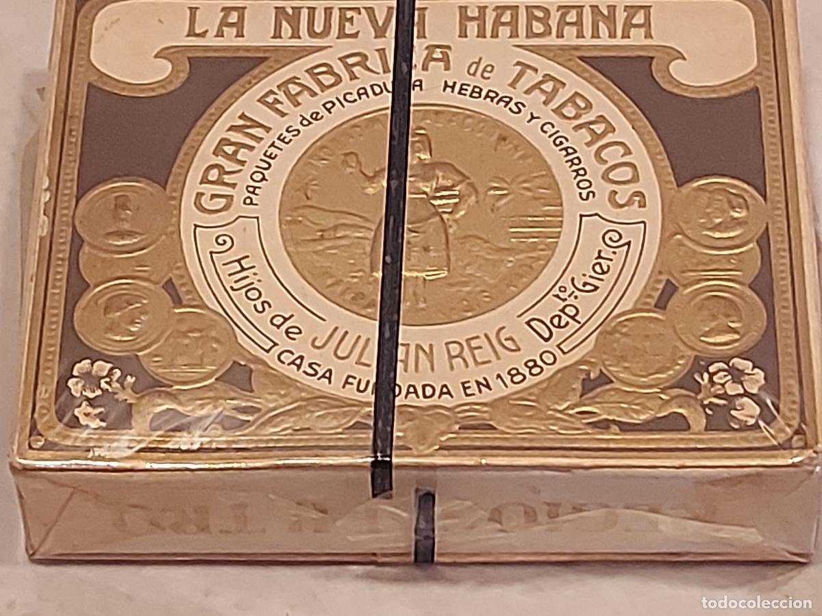 Paquetes de tabaco: ANTIGUA CAJETILLA DE TABACO | LA NUEVA HABANA | JULI&Aacute;N REIG | 20 CIGARRILLOS FILTRO HEBRA | COMPLETA
