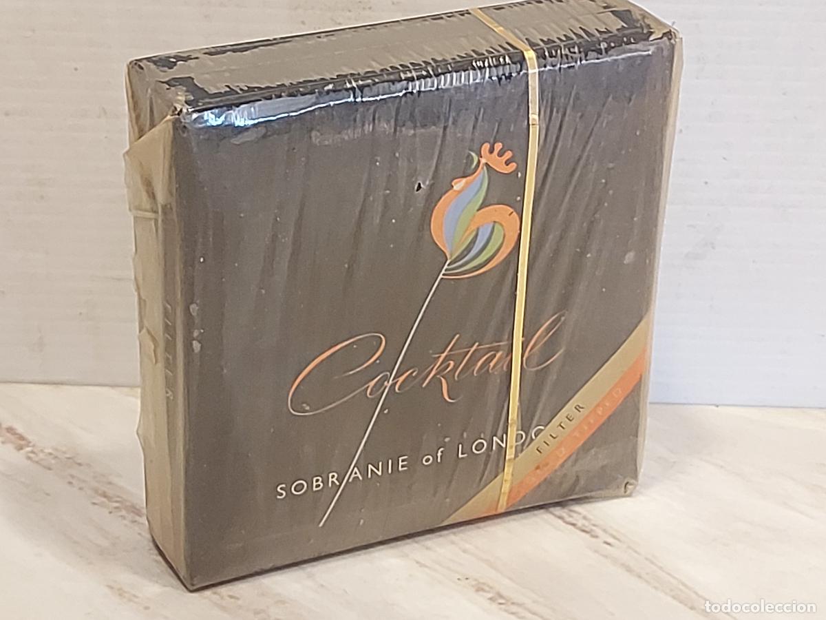 Paquetes de tabaco: ANTIGUA CAJETILLA DE TABACO | SOBRANIE OF LONDON COCKTAIL | CON PRECINTO | CIGARRILLOS DE COLORES