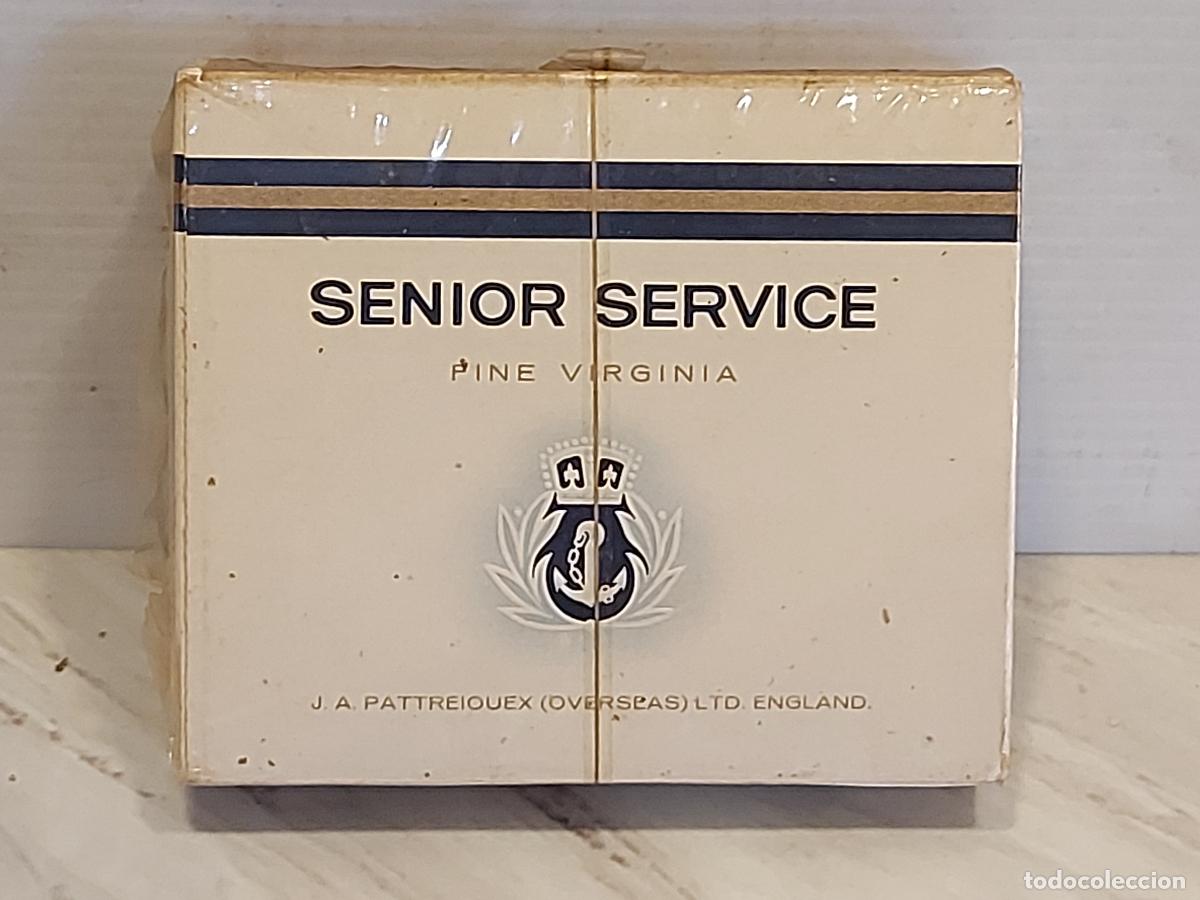 Paquetes de tabaco: ANTIGUA CAJETILLA DE TABACO | SENIOR SERVICE FINE VIRGINIA | CON PRECINTO | J.A. PATTREIOUEX ENGLAND