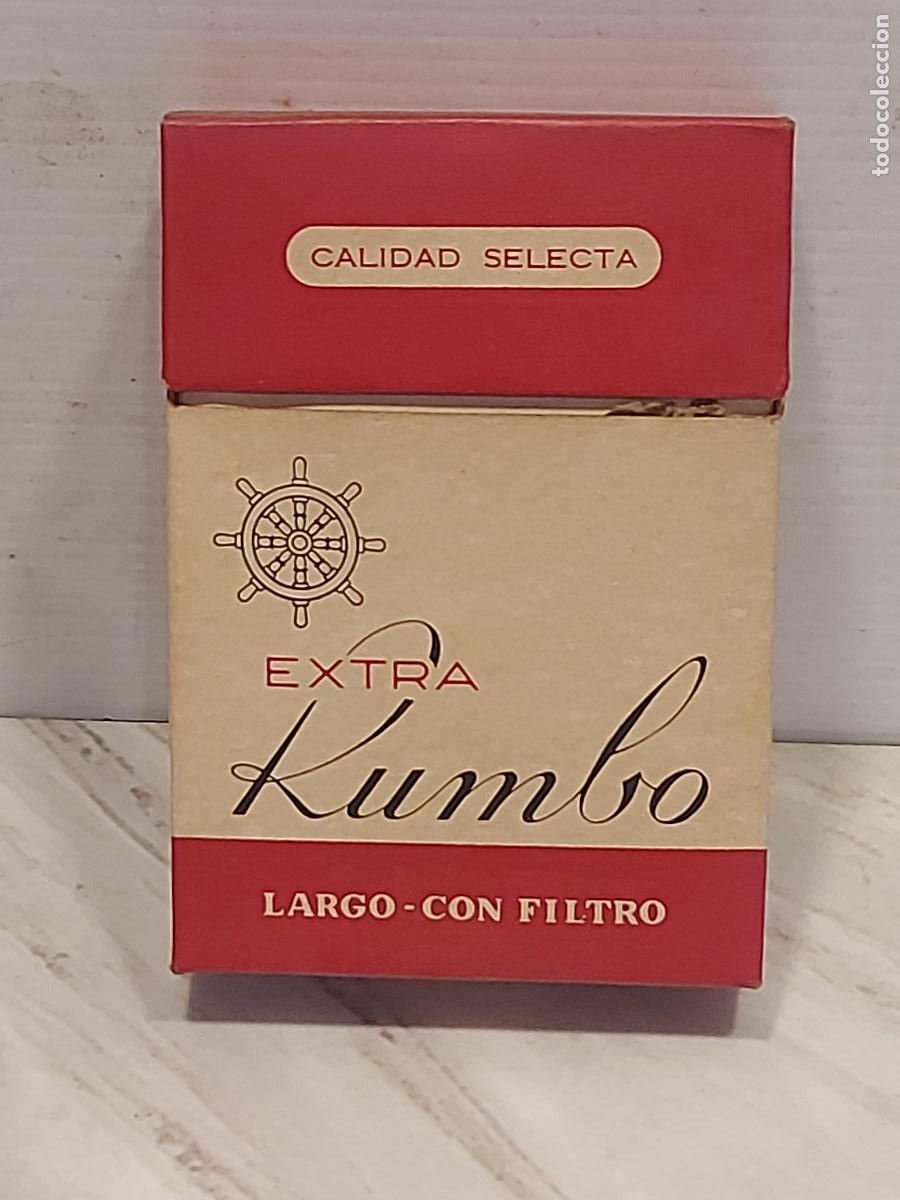 Paquetes de tabaco: ANTIGUA CAJETILLA DE TABACO RUMBO EXTRA | LLENA 20 CIGARRILLOS | ISLAS CANARIAS | SIN CELOF&Aacute;N