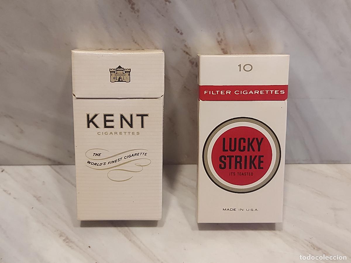 Paquetes de tabaco: LOTE KENT Y LUCKY STRIKE | 10 CIGARRILLOS | SIN EMPEZAR | MADE IN USA