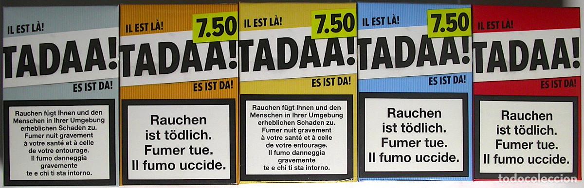 Paquetes de tabaco: Parisienne * Limited Edition * 5 unopened cigarette packs, sealed