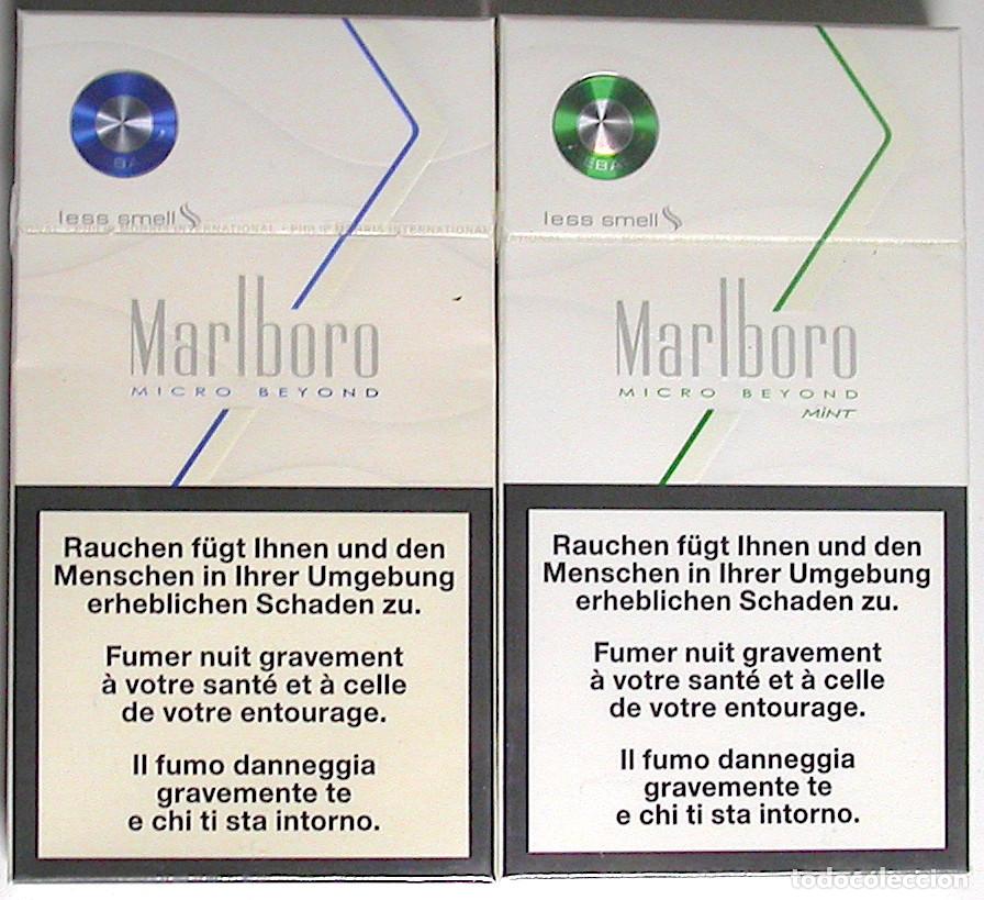 Paquetes de tabaco: Marlboro Micro Beyond * 2 unopened cigarette packs, sealed
