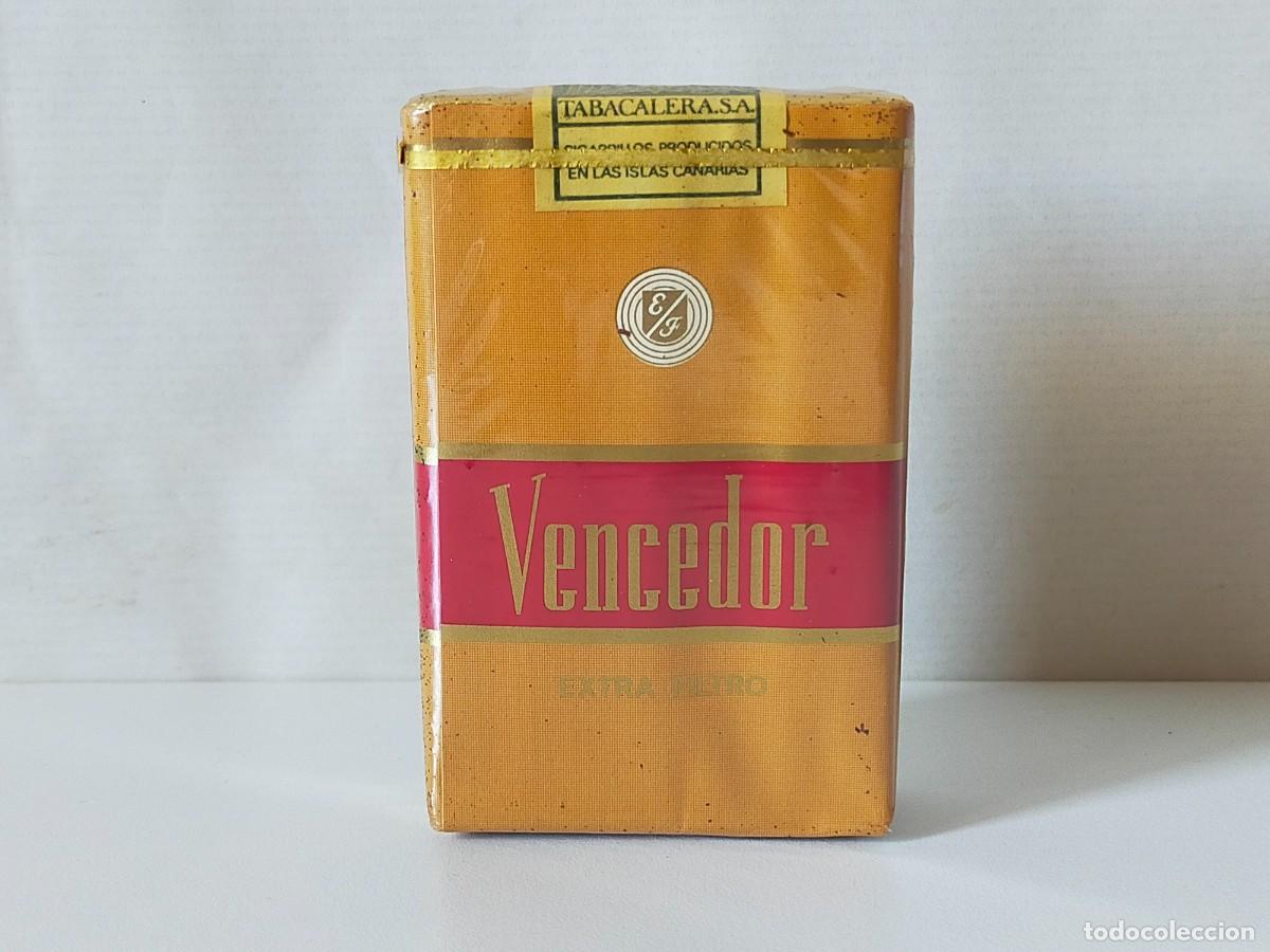 Paquetes de tabaco: Paquete de Tabaco Precintado: VENCEDOR Extra Filtro ---- Cigarrillos (Islas Canarias)
