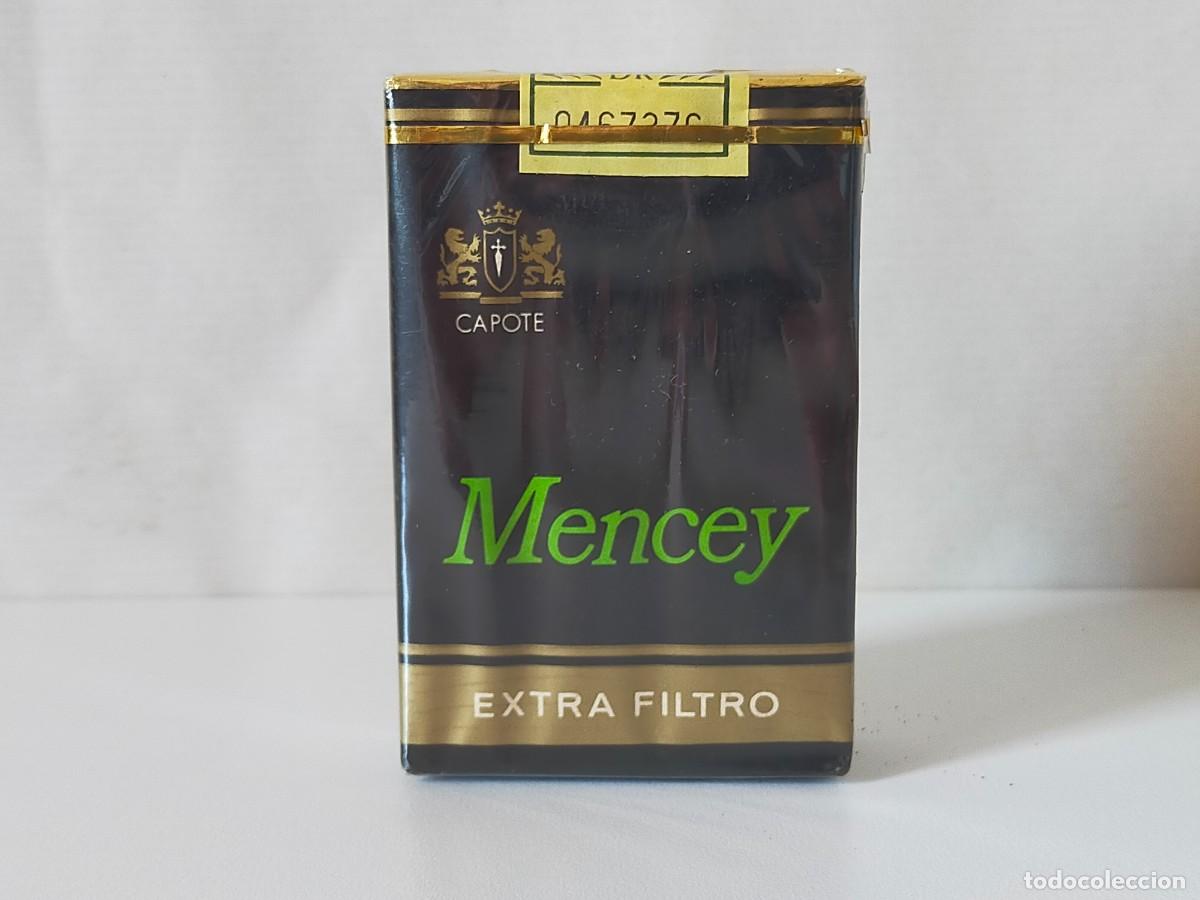 Paquetes de tabaco: Paquete de Tabaco Precintado: MENCEY Extra Filtro ---- Cigarrillos (Islas Canarias)