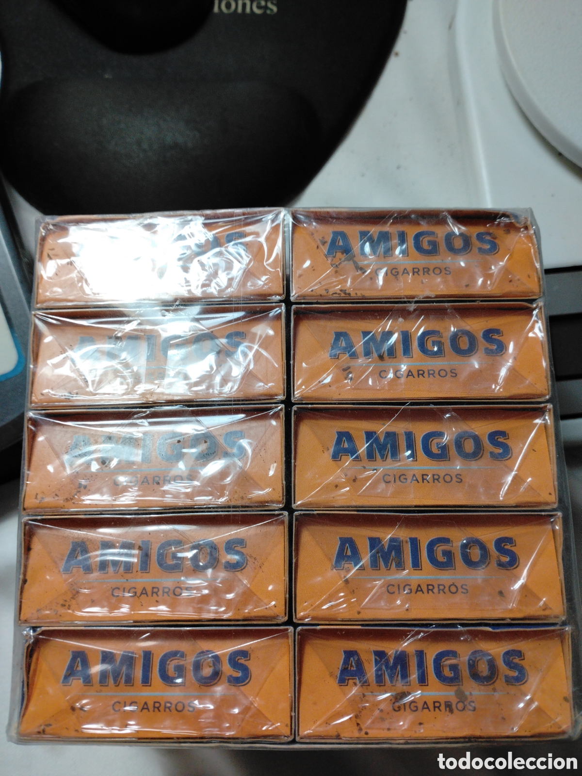 Paquetes de tabaco: AMIGOS - CAPA NATURAL - CAJAS CON 20 CIGARRITOS - LOTE DE 10 PAQUETES - PRECINTADOS