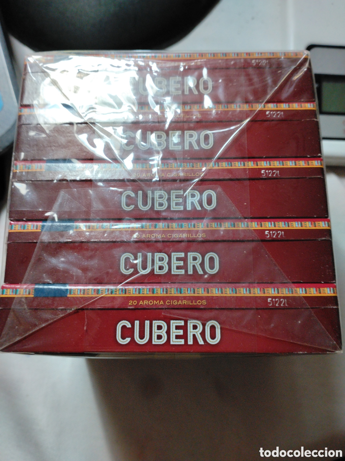 Paquetes de tabaco: CUBERO - 20 CIGARRILLOS (PURITOS) - LOTE DE 5 PAQUETES - PRECINTADOS.