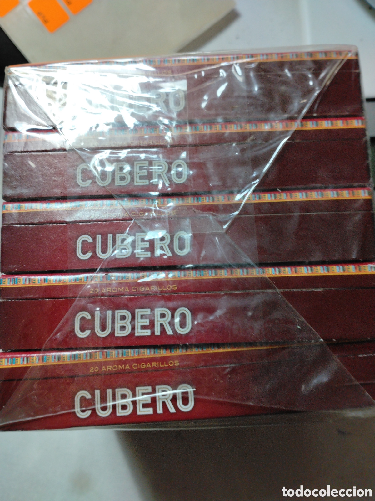 Paquetes de tabaco: CUBERO - 20 CIGARRILLOS (PURITOS) - LOTE DE 5 PAQUETES - PRECINTADOS.