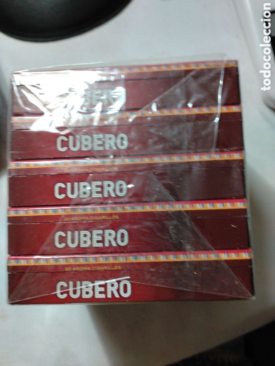 Paquetes de tabaco: CUBERO - 20 CIGARRILLOS (PURITOS) - LOTE DE 5 PAQUETES - PRECINTADOS.