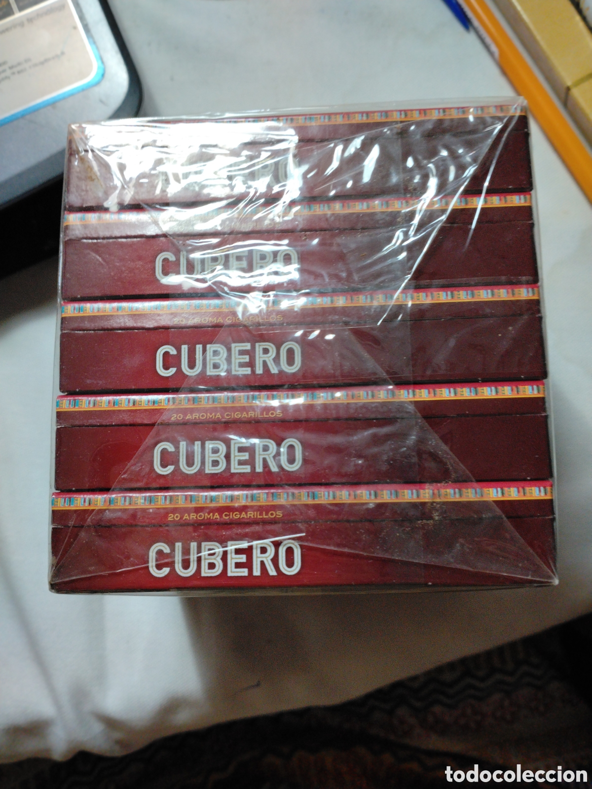 Paquetes de tabaco: CUBERO - 20 CIGARRILLOS (PURITOS) - LOTE DE 5 PAQUETES - PRECINTADOS.
