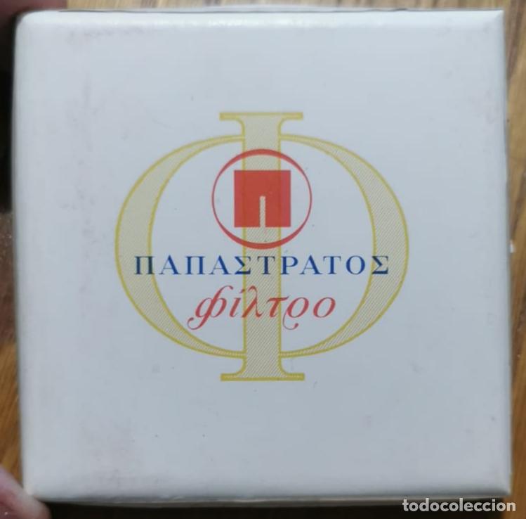 Paquetes de tabaco: ANTIGUA CAJITA PAQUETE TABACO CIGARRILLOS PAPASTRATOS FILTER VACIA