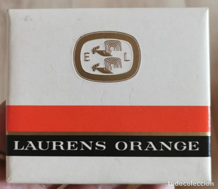 Paquetes de tabaco: ANTIGUA CAJITA PAQUETE TABACO CIGARRILLOS LAURENS ORANGE VACIA